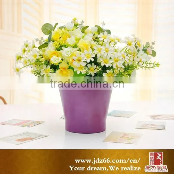 Chinese ceramic garden pots for garden pink