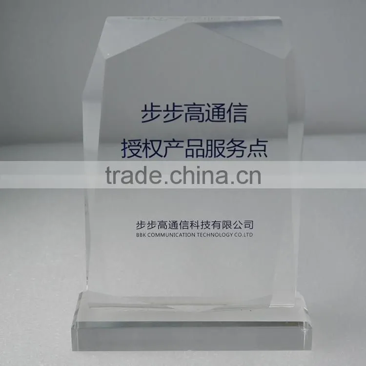 Custom High quality Golden star crystal trophy award