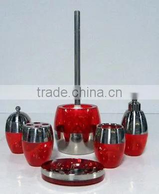 Bathroom set, set of FOUR (Cylinder)