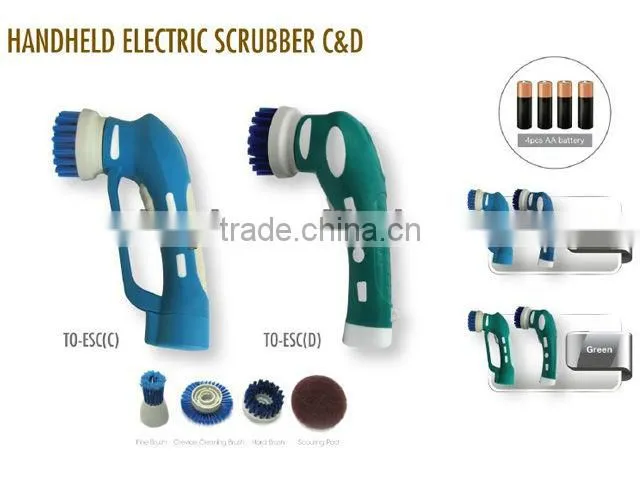 Rechargeable handheld electric scrubber, electric bathtub cleaning brush, electric bathroom rotating cleaning brush