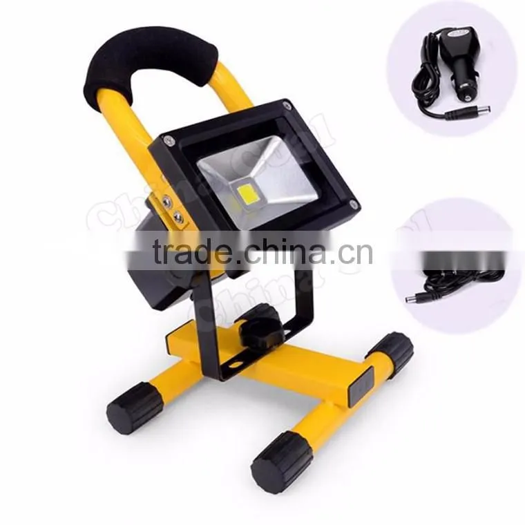 Aluminum Portable Outdoor 20w 30w Rechargeable Flood Lights