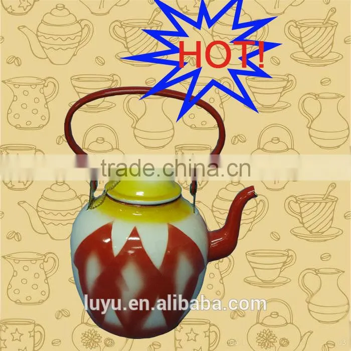 tea pot water enamel kettle in middle east market