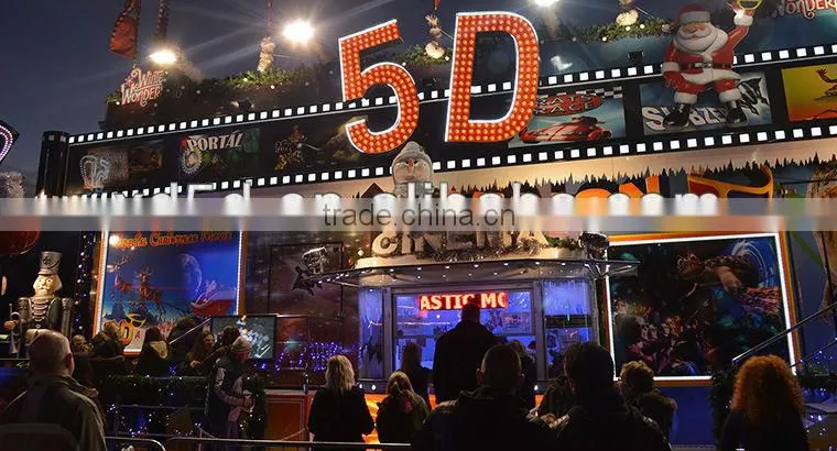 amusement park projects 3d 4d 5d 6d cinema 5d cinema theater movi with truck