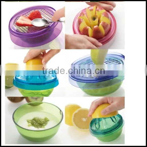 hot new Fruits Plant pots creative DIY kitchen gadgets 10 sets of multi-functional manual fruit juicer for sale factory price