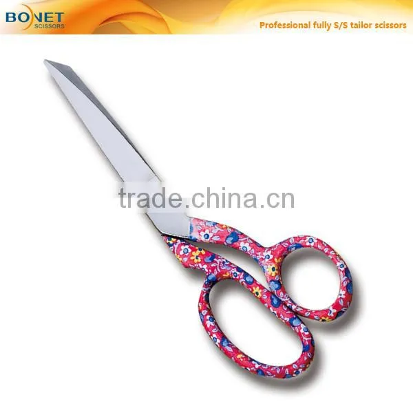 S16003R Stainless steel tailor scissors with handle painting mini sewing kit scissors