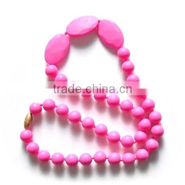 Fashion accessory food grade silicone teething beads bulk