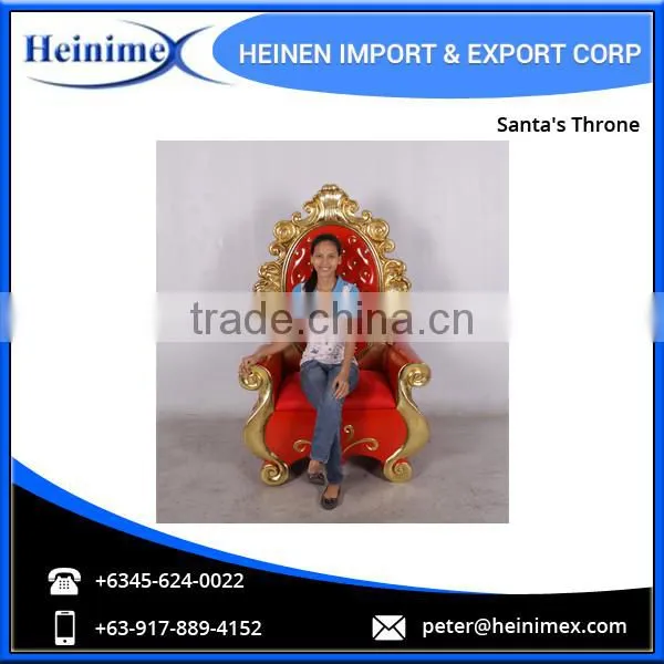 Fibreglass Decorative Santa's Throne Chair