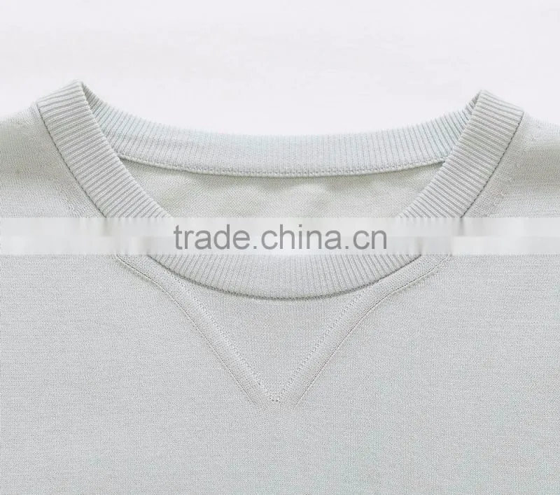 custom 100% fine cotton white plain t shirt