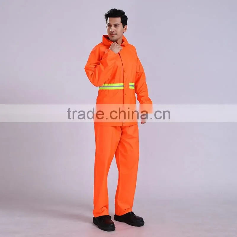 oem custom reflective yellow keep warm oxford rain coat waterproof work uniforms