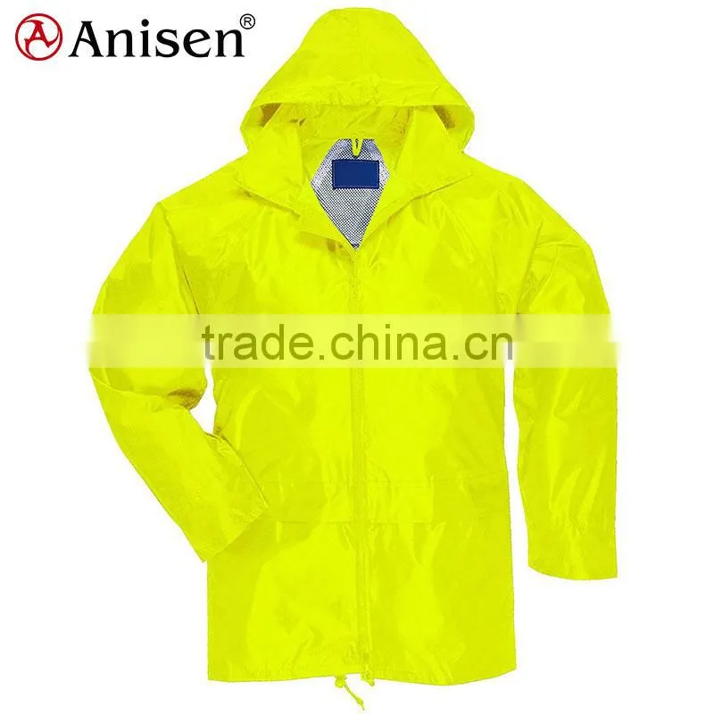 wholesale fluorescence colour men rain running jacket waterproof