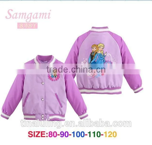 2015 new girls princess cartoon pullover sweatshirt without hood