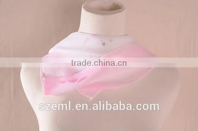 Ladies uniform silk scarf cheap square scarf