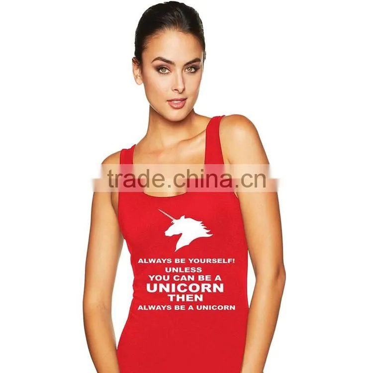 100 Cotton Silk Screen Printing Cut And Sew Open Side Sport Bulk Tank Top