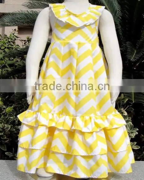 Wholesale Fashion Baby Girls Summer 100% Cotton Maxi Mommy And Me Girls Dresses Ruffled V Maxi Lace sleeveless Pettidresses