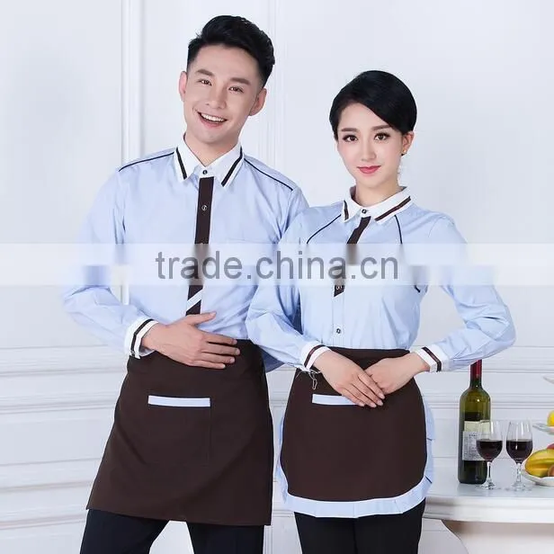 custom hot sale elgeant own brand hotel manager uniforms,bar waiter uniforms