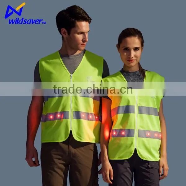 Hi Vis Security Flashing Warning Road Uniform Vest for Mens