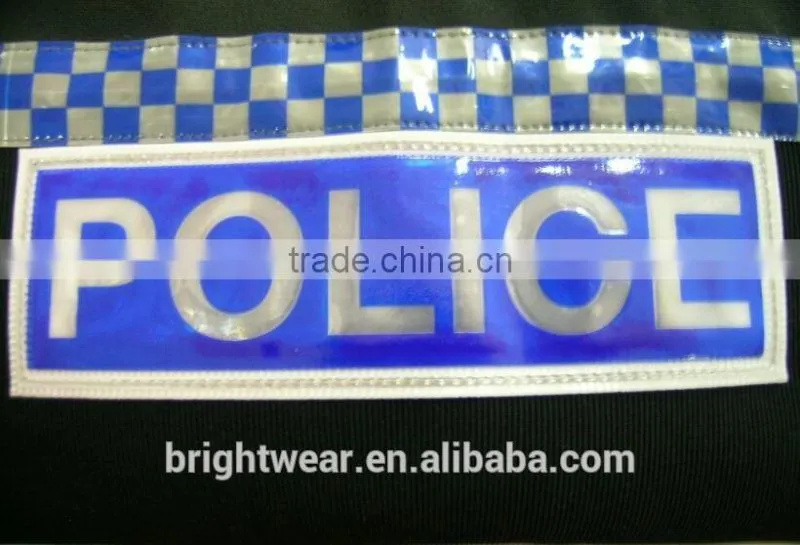 PVC relfective patch with different logo or letter or printing