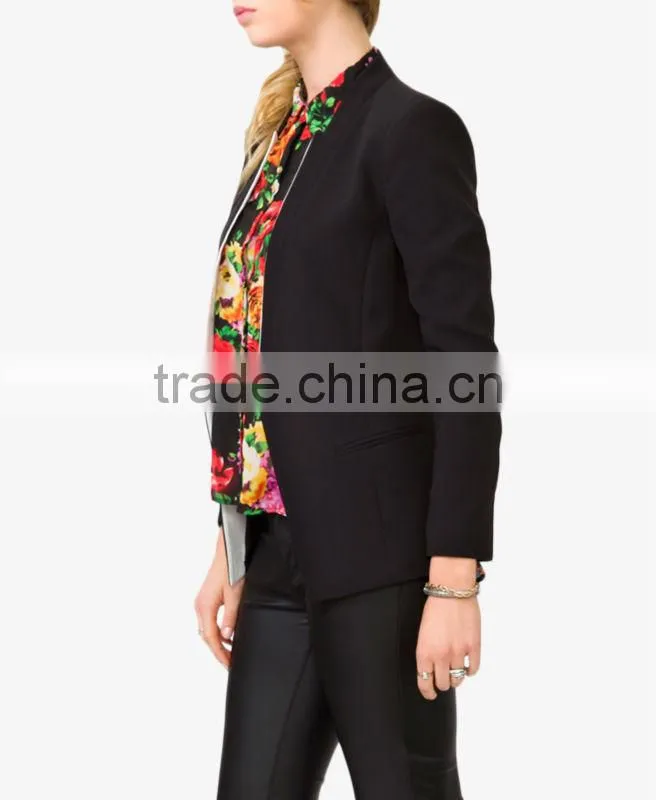 Women's Flat Lapel Blazer