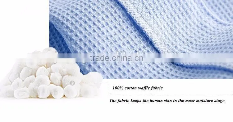 Fancy bathrtobe cotton robes waffle