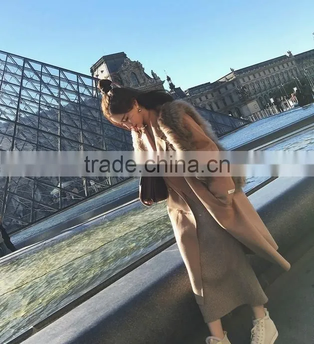YRFUR YR725 Basic Style Raccoon Fur Gilet Women Hand Knit Fur Vest