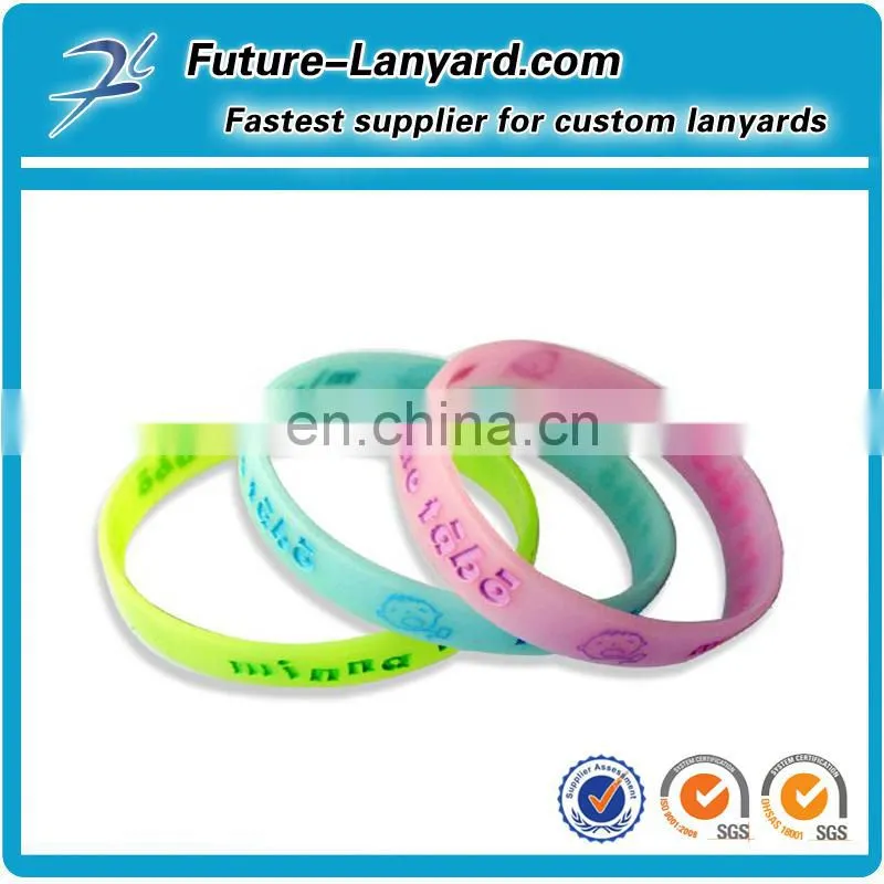 Promotional silicone wristbands