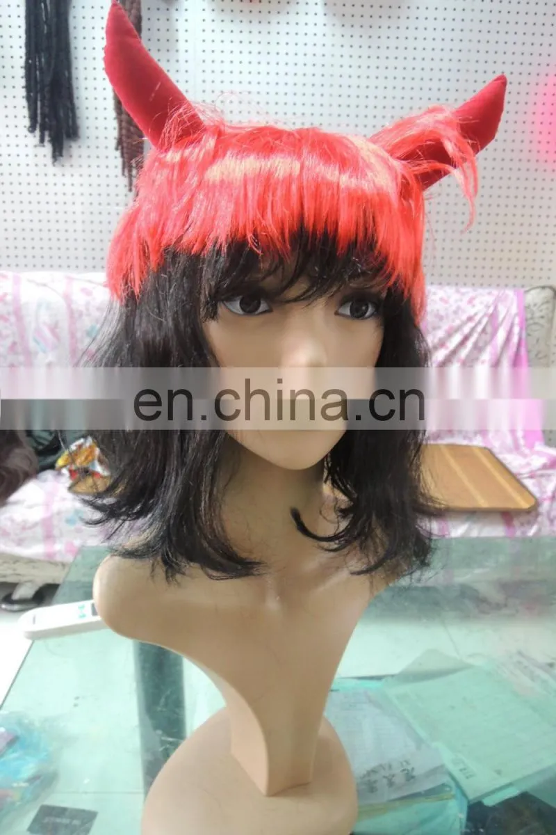 Women Devil Halloween wig with Horns