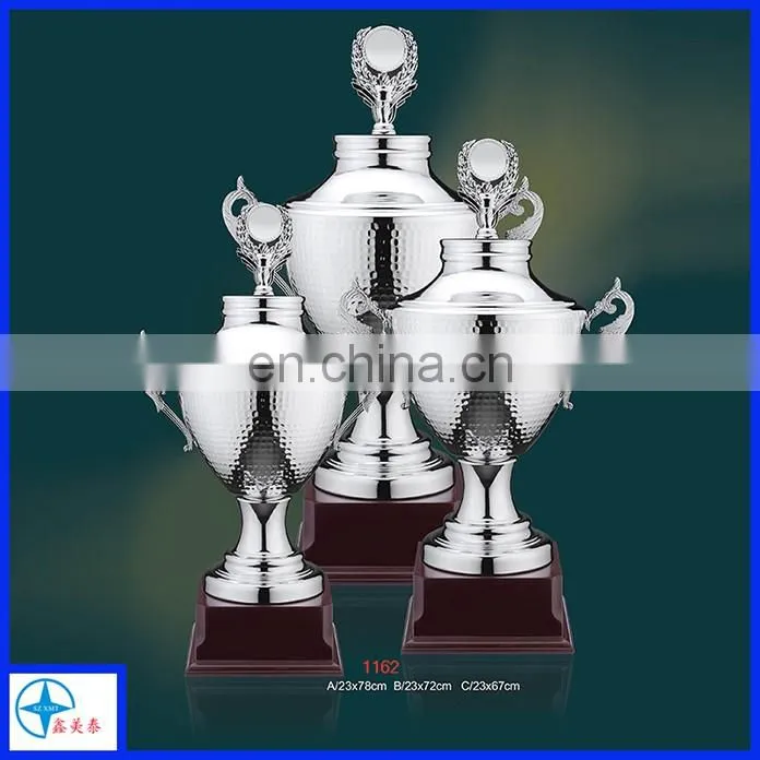 Hotsale silver plated champions trophy cups for sports