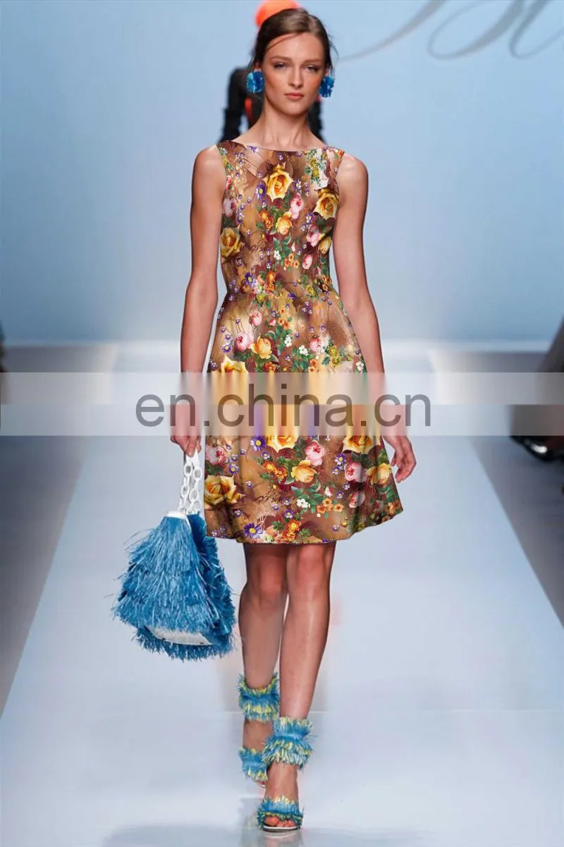The latest design Digital Printing Rayon fabric 3D picture