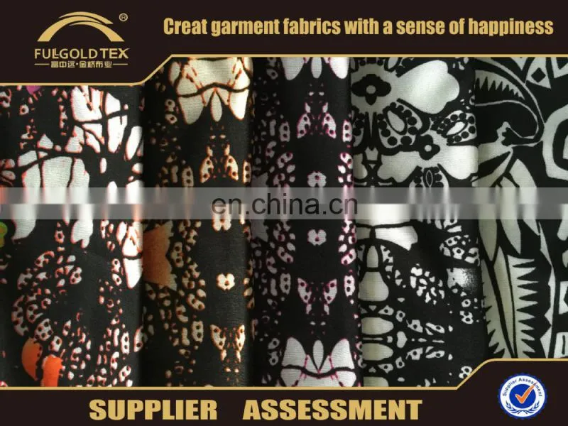 2016 new FDY fabric trans-printed fabric in keqiao fullgold