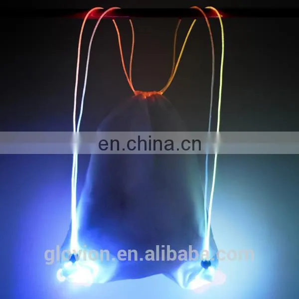 Glovion outdoor flashing bag colorful sport bags led backpack