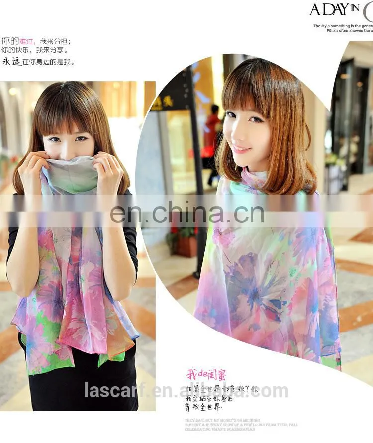 2015spring new style high quality silk georgette stole(SP888AL)