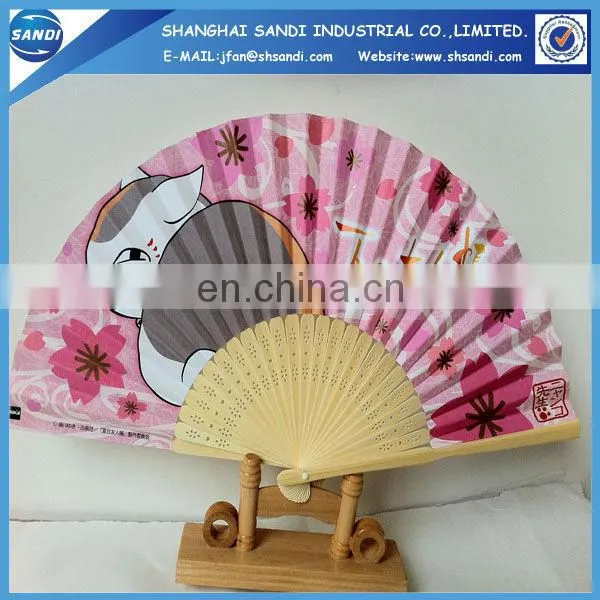 promotion wooden fan handle
