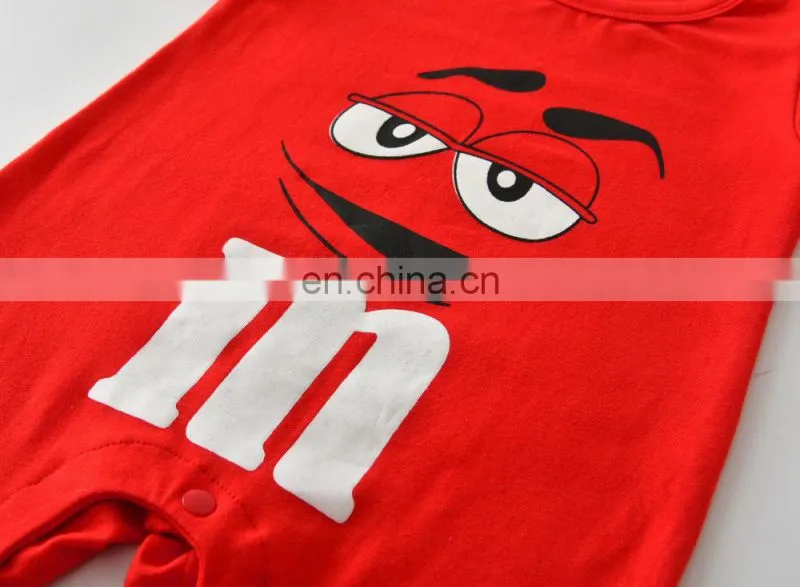 2018 New fashion baby boys girls clothes newborn blue & red printing jumpsuit infant clothing set