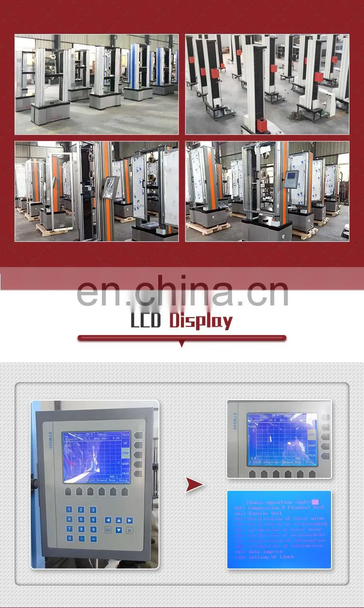 200N-5000N 5kn Universal Testing Machine Plastic Polymers Materials Tensile Testing Machine