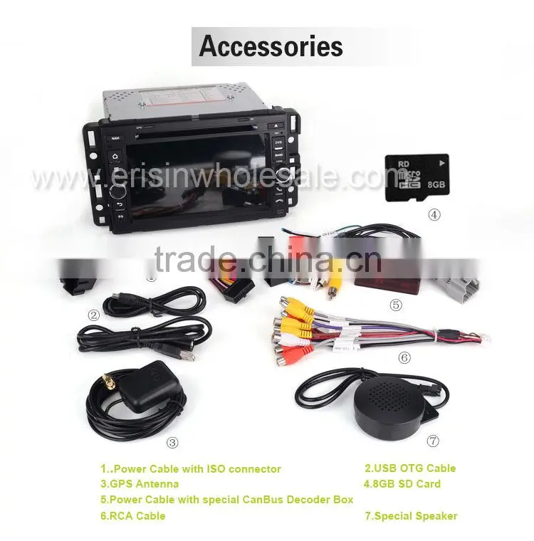 Erisin ES2012C 7" GMC Chevrolet Car Radio 2 Din Android Car GPS