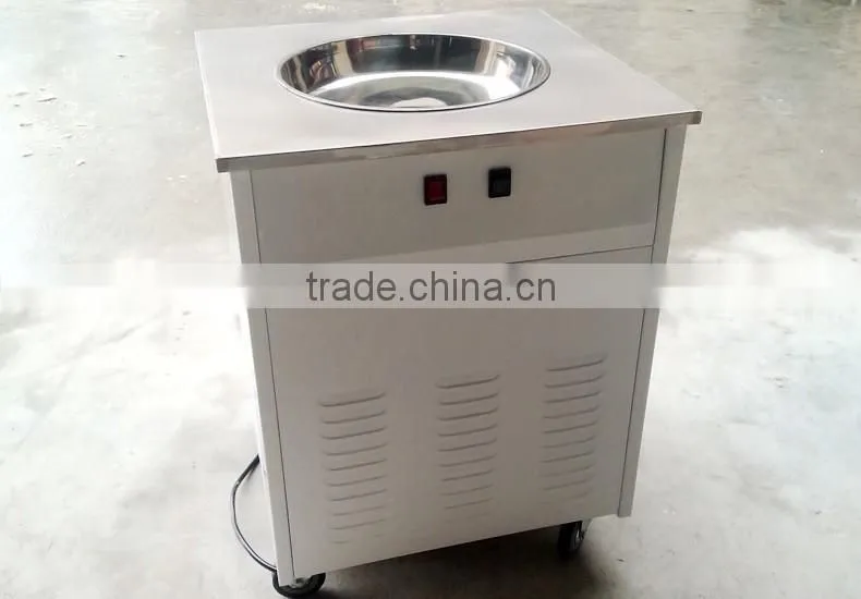 2016 new type Hot Selling Single Pot Thailand Fry Ice Cream Machine