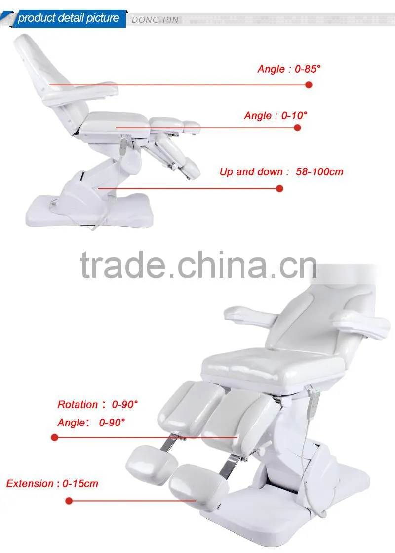 beauty salon furniture electric massage facial beds with ary;ic base
