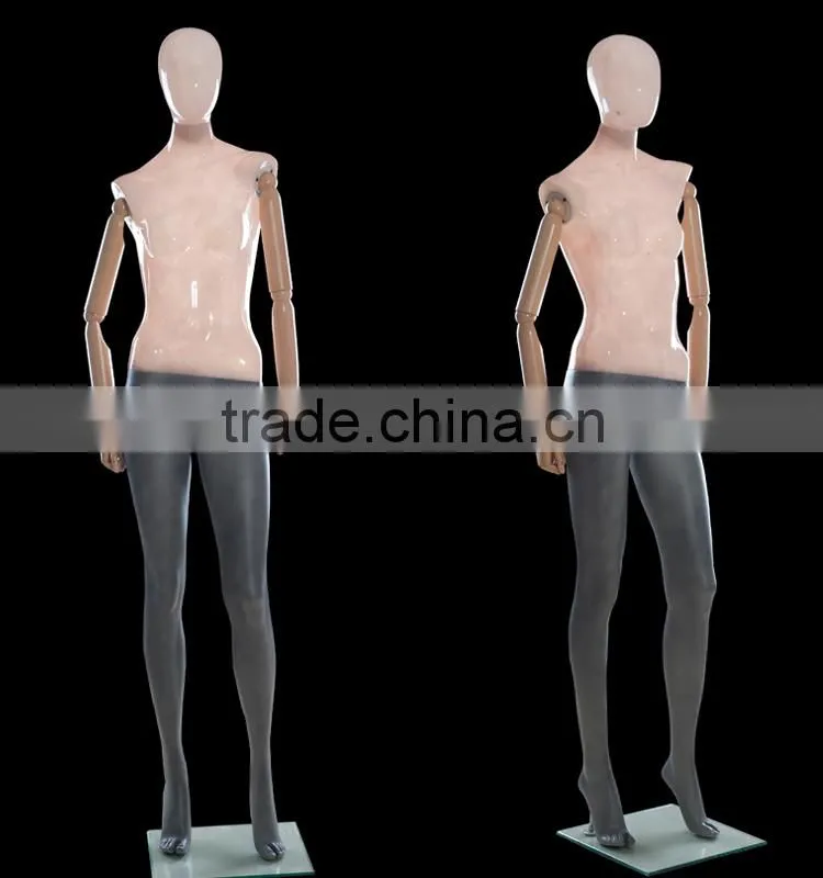 flexible female mannequin with plastic arms