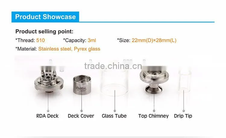 Authentic High Quality UD Goblin Mni RTA Tank, Goliath V2 Subohm Tank/ Zephyrus Tank/Bellus RTA Tank From Elego