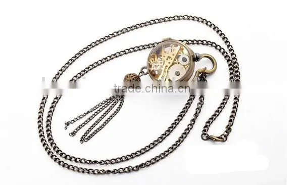 Classic vintage mechanical pocket watch ladies pocket watch