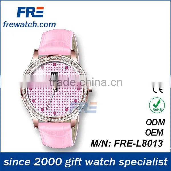 2014 hot sell fashion watch,lady watch leather