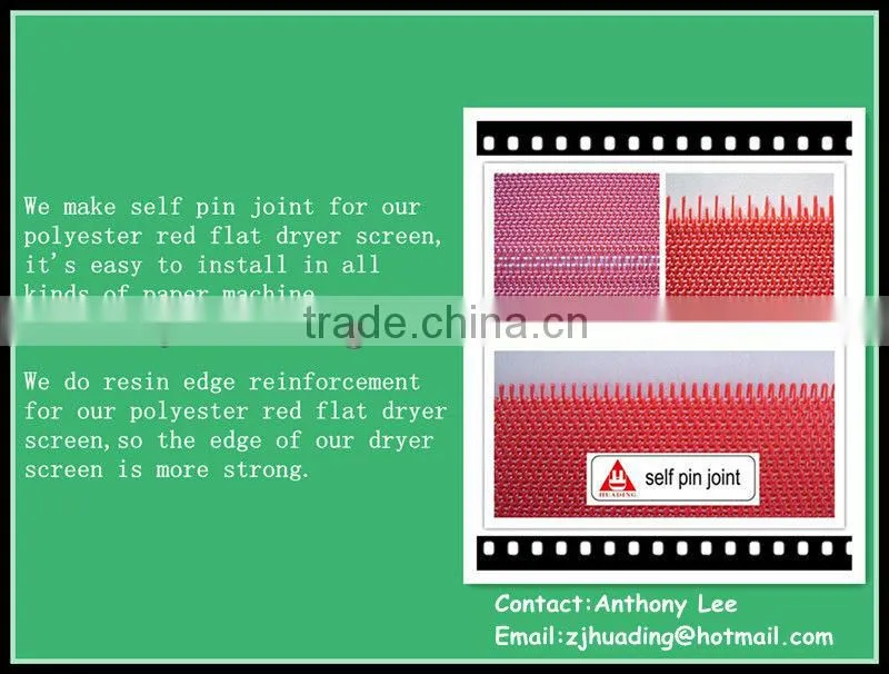 Hot sell Chinese manufacturer 100% synthetic paper making dryer screen fabric mesh for paper mills