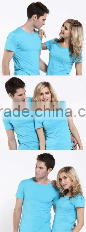 fashion unisex plain blank tshirt from Alibaba supplier /High Quality Plain Black Blank T Shirts Design For Lovers