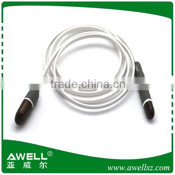 2016 hot sale made in china usb 2.0 cable led flow micro usb cable for Android