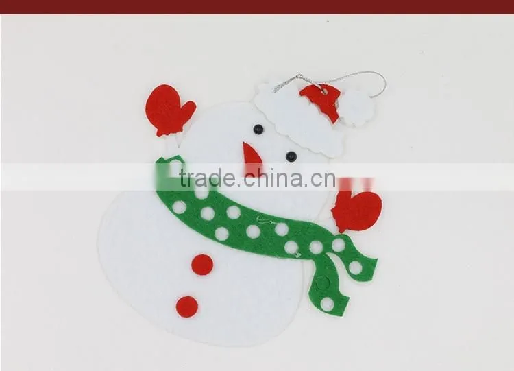 Felt Fabric Snowman Design Christmas Tree Decoration Natal Adornos Navidad