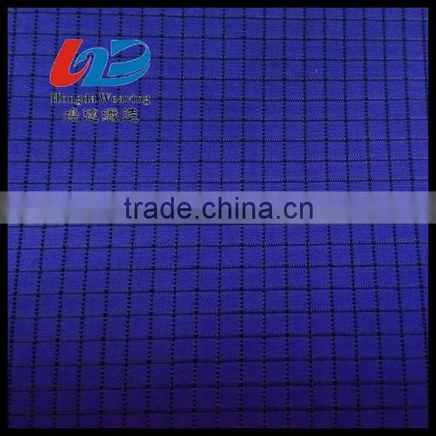 Polyester Yarn Dyed Rib Stop Fabric With PU/PVC Coating For Bags/Tent /Umbrella /Rain Coat/Jacket Using
