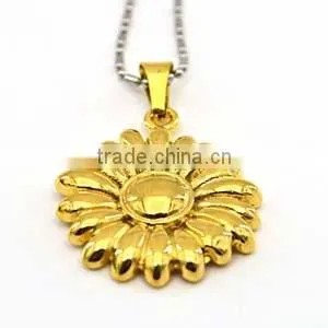 China Jewelry Wholesale Artificial Flowers Custom Pendant Gold