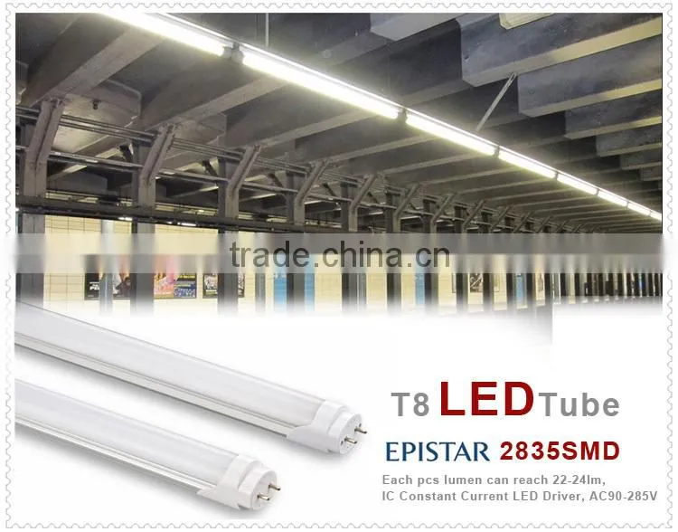 hot t8 japan led light tube 24w 8 tube japan led t8 100-110lm/w
