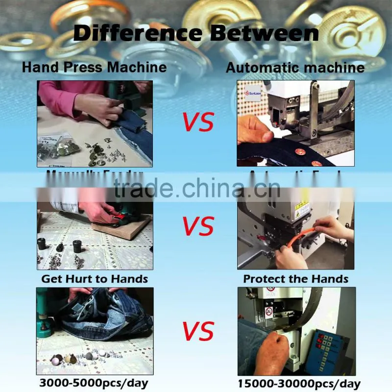 The Newest Best sell black shank jeans buttons machine