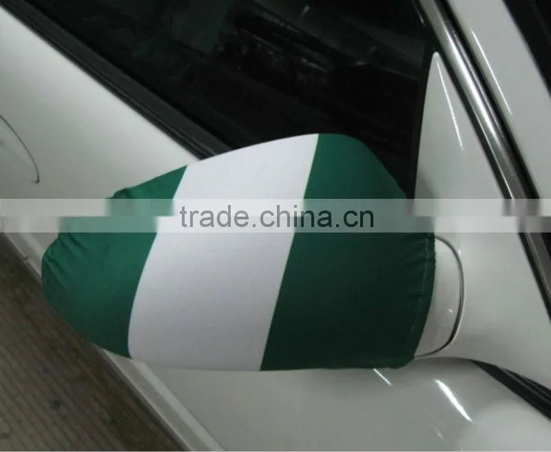 NO MOQ with custom design printed promotional car mirror flags